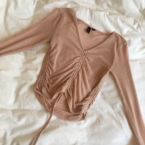 UO - Out From Under Alexa Ruched Long Sleeve Top